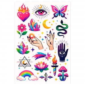 CARTELA TATTOO 21X14CM PERSONALIZ�VEL