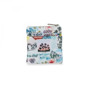 PORTA-MOEDAS COM DOIS BOLSOS PERSONALIZ�VEL