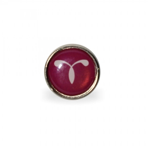 PIN PRATA REDONDOS 18MM PERSONALIZ�VEL