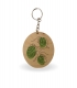 WOODEN KEYRING WITH CUSTOMIZABLE CHAIN