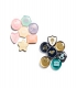PACK 6 PINS EPOXY DUPLOS 2X2CMS COM 2 IMANES PERSONALIZ�VEL