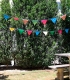 GRINALDA C/4 BANDEIRAS EM PVC 21X16CM P/METRO PERSONALIZ�VEL