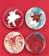 CARTELA C/ 4 BADGES 38MM PERSONALIZ�VEL