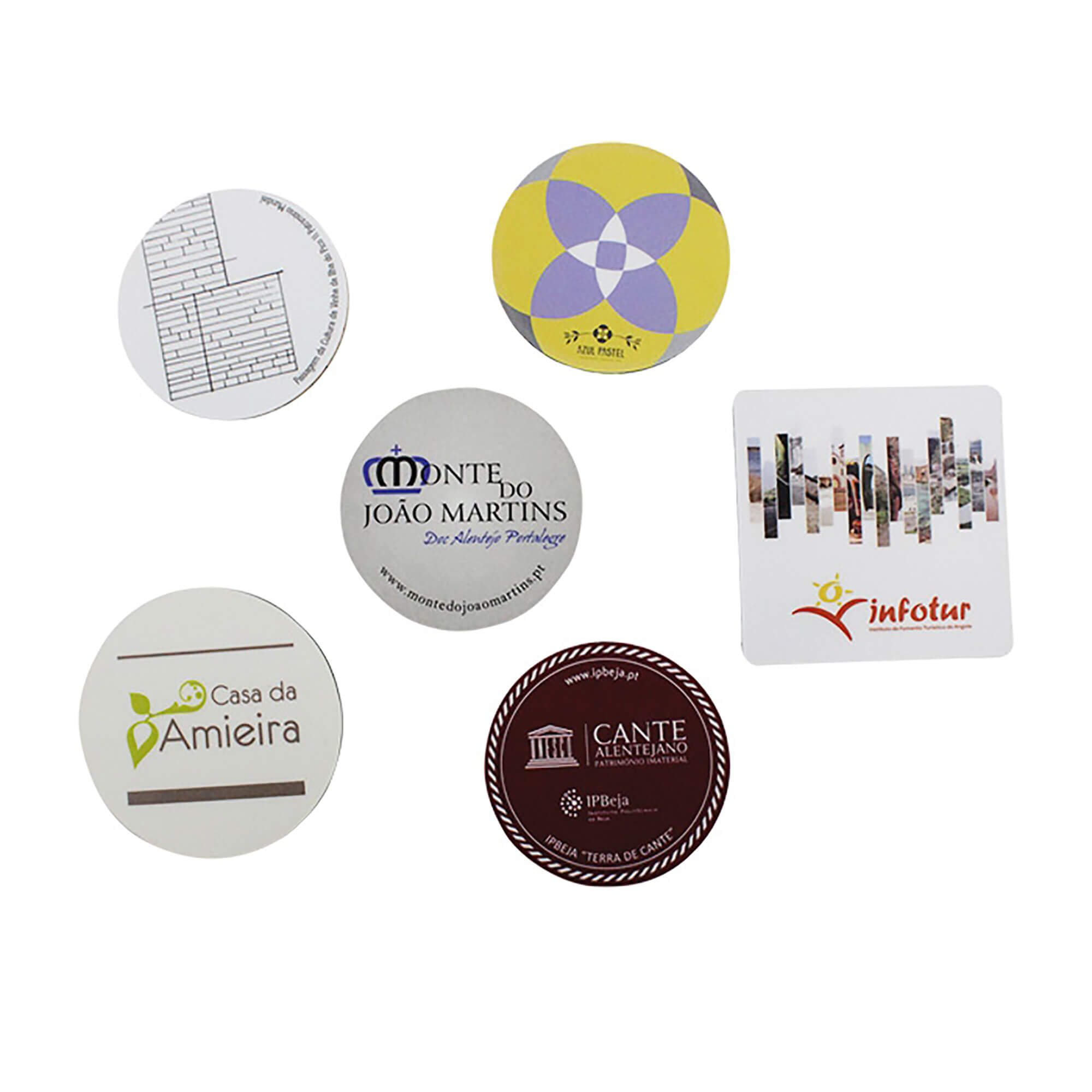 BASE DE COPO EM CORTI�A E PP 8CM PERSONALIZ�VEL