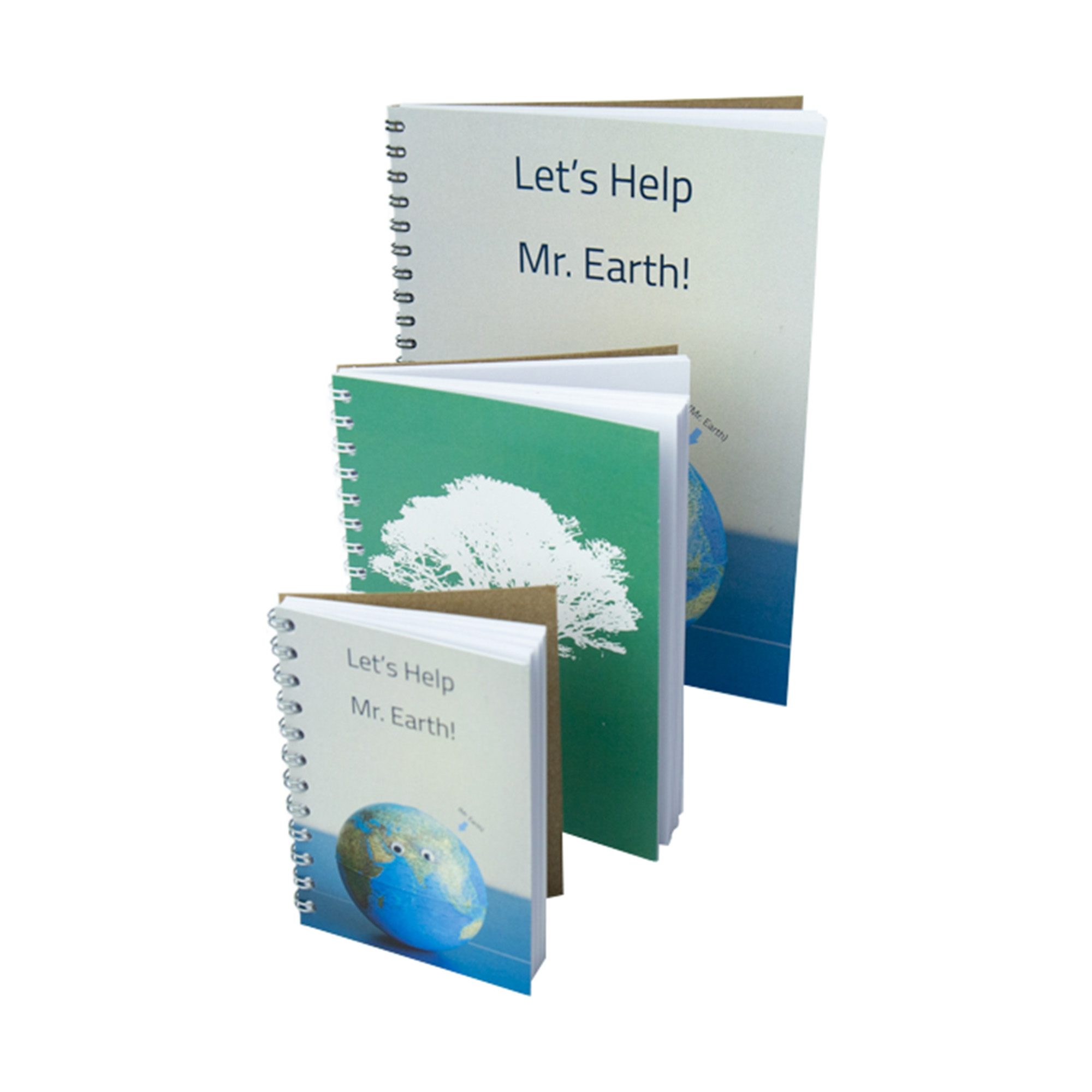 BLOCO A6 ESPIRAL EM PAPEL RECICLADO PERSONALIZ�VEL