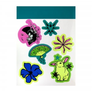 CARTELA A5 EM VINIL C/MEIO CORTE PERSONALIZ�VEL