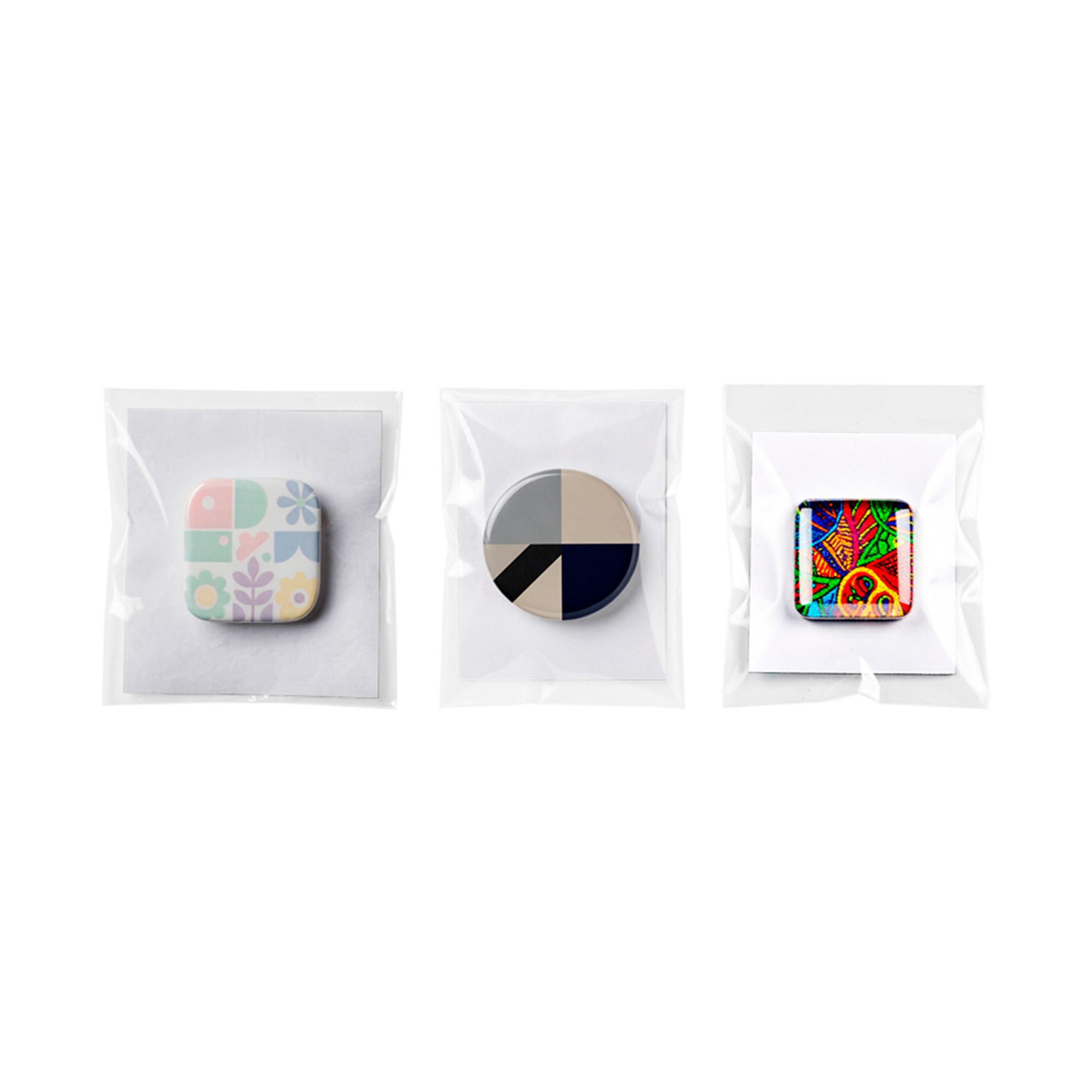 PIN EPOXY 2X2CMS ALFINETE COM EMBALAGEM PERSONALIZ�VEL