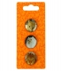 CARTELA C/3 PINS EPOXY 2X2CM PERSONALIZ�VEL