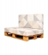 BACKREST FOR PALLET SOFA WITH CUSTOMIZABLE 10CM FOAM