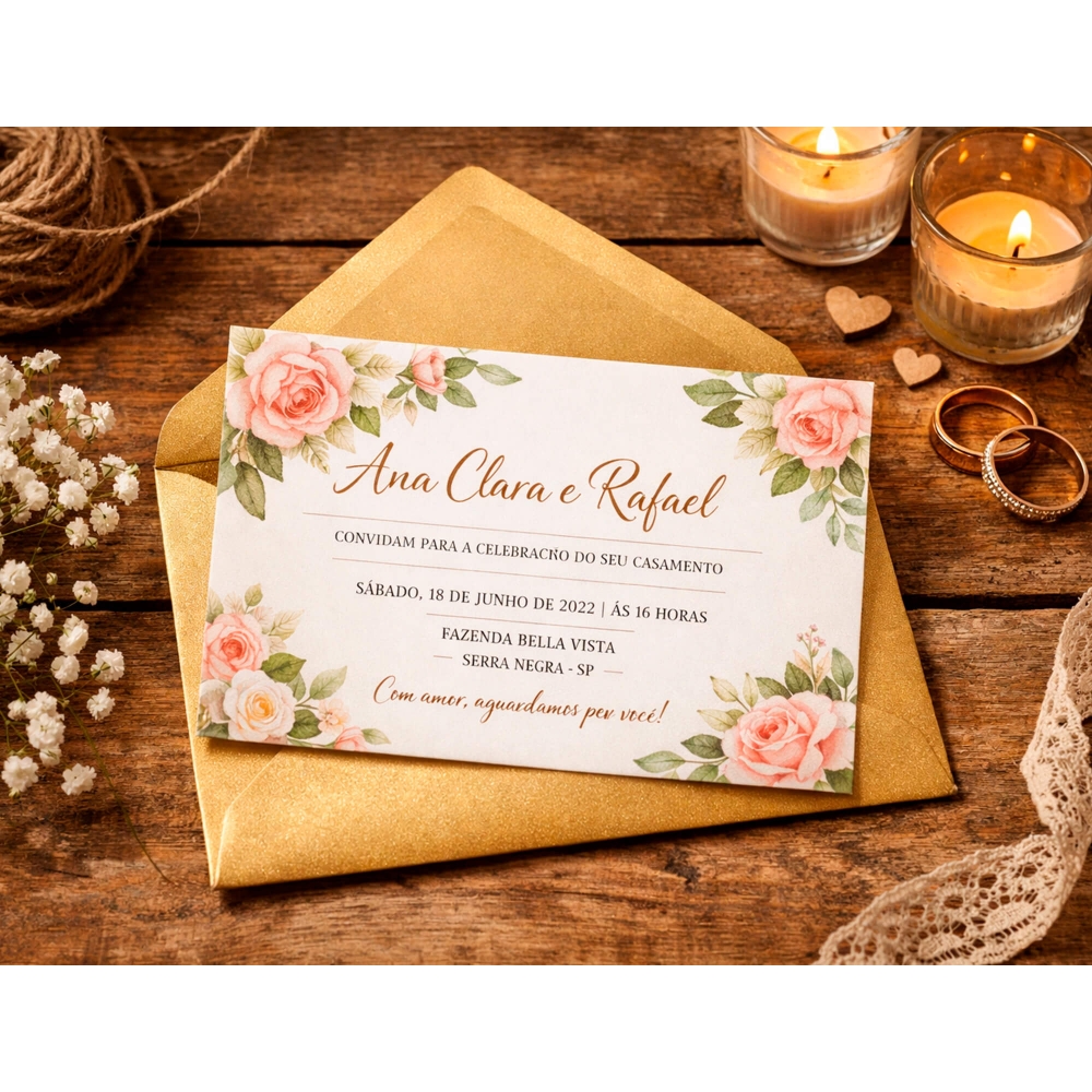 INVITATIONS 9X13CM 250GR 1 SIDE CUSTOMIZABLE