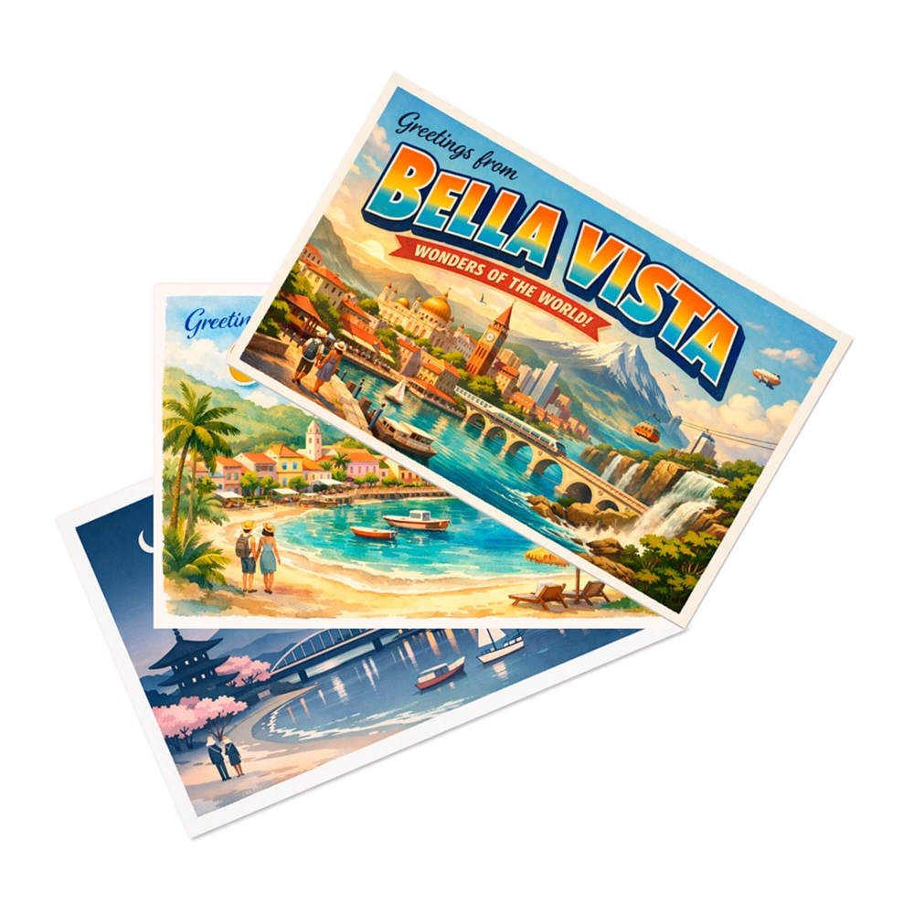 POSTCARDS 168X130MM CUSTOMIZABLE