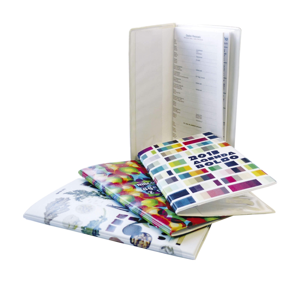 CAPA PARA AGENDA DE BOLSO 96X158MM PERSONALIZ�VEL