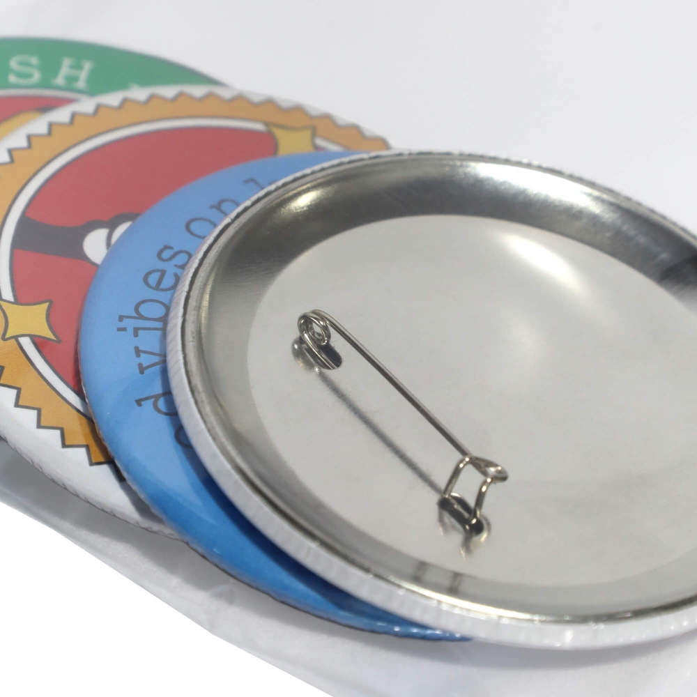 PACK 6 BADGES PERSONNALISABLES 75 MM
