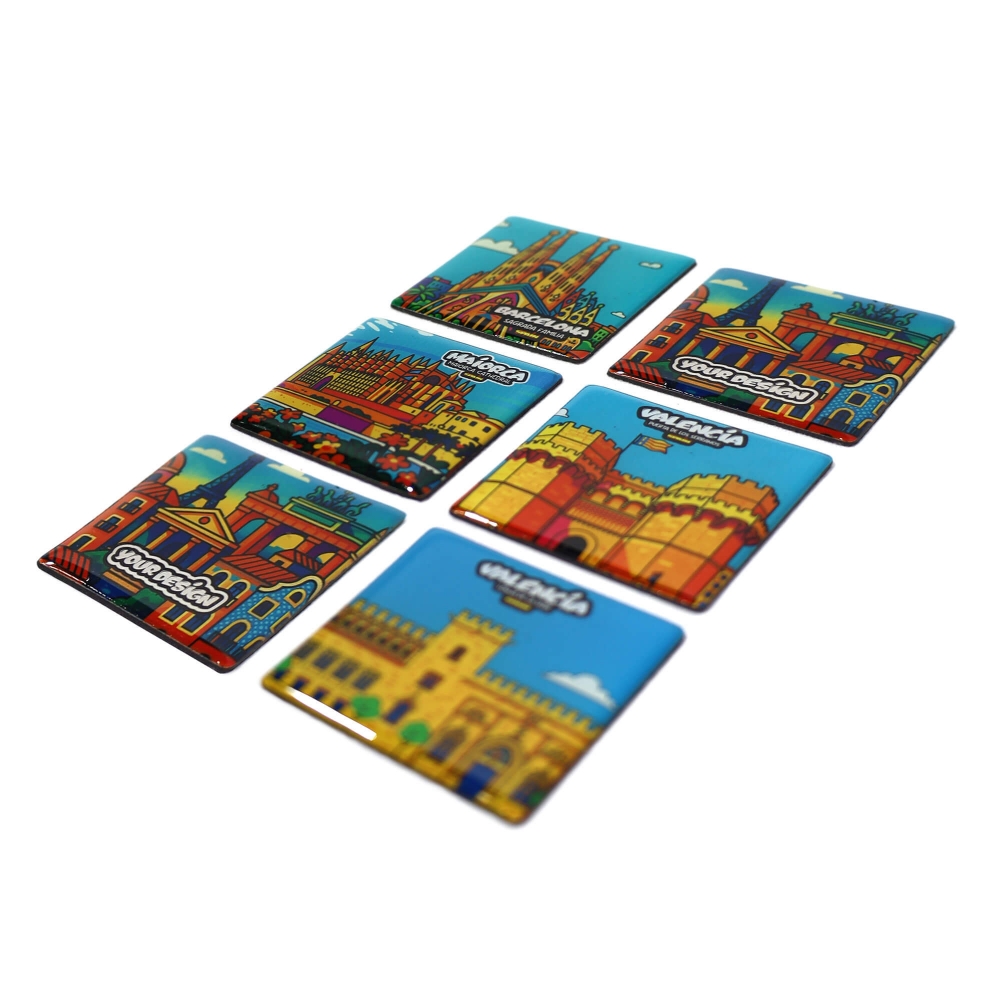 PACK 6 IMANES EPOXY 5X5CM PERSONALIZ�VEL