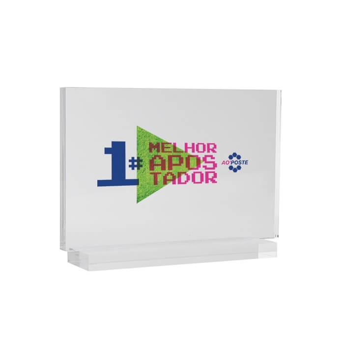 TROPHY 10MM 15X22CM CUSTOMIZABLE RECTANGULAR