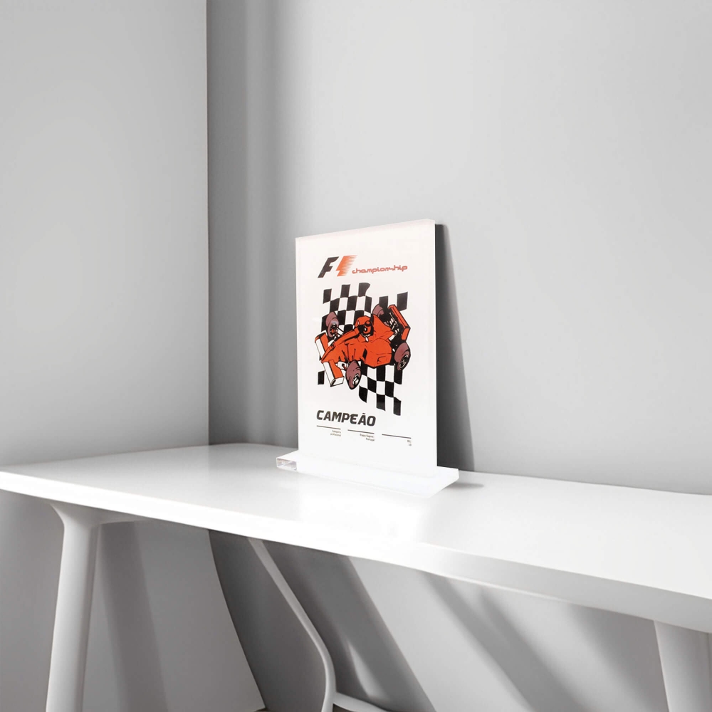 TROPHY 10MM 15X22CM CUSTOMIZABLE RECTANGULAR