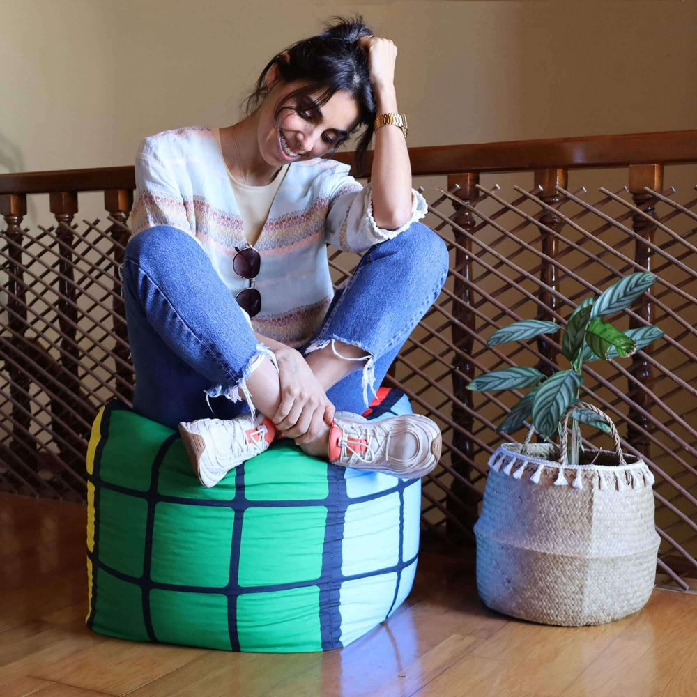 PUFF COM ENCHIMENTO DE FLOCOS PERSONALIZ�VEL