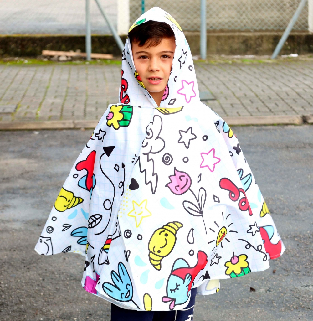 PONCHO CRIAN�A IMPERME�VEL PERSONALIZ�VEL