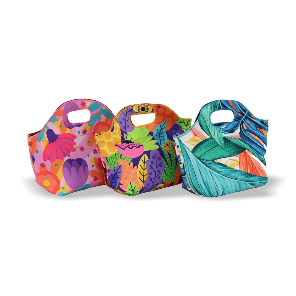 LANCHEIRA T�RMICA COM PEGA EM NEOPRENE PERSONALIZ�VEL