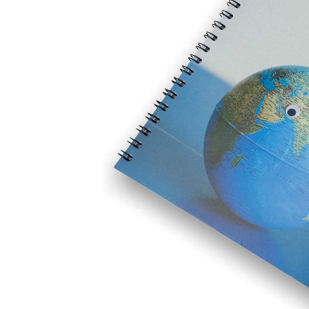 BLOCO A5 ESPIRAL EM PAPEL RECICLADO PERSONALIZ�VEL