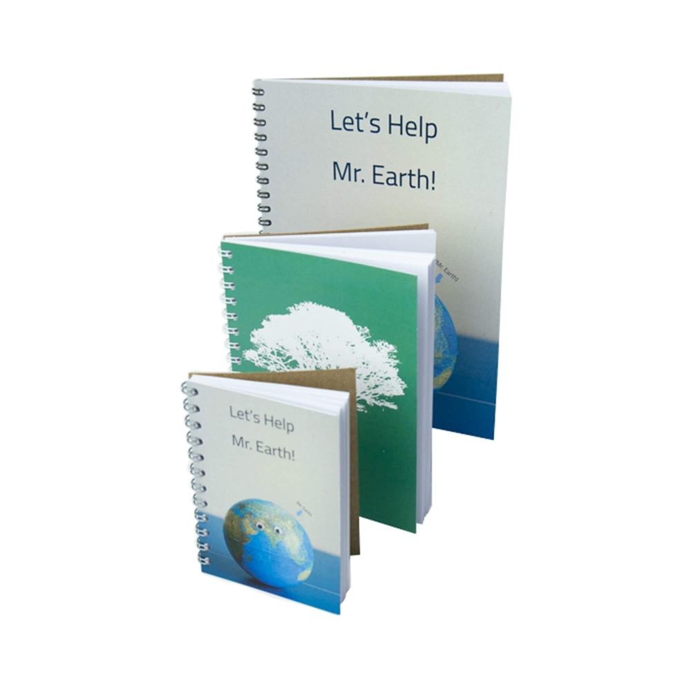 BLOCO A7 ESPIRAL EM PAPEL RECICLADO PERSONALIZ�VEL