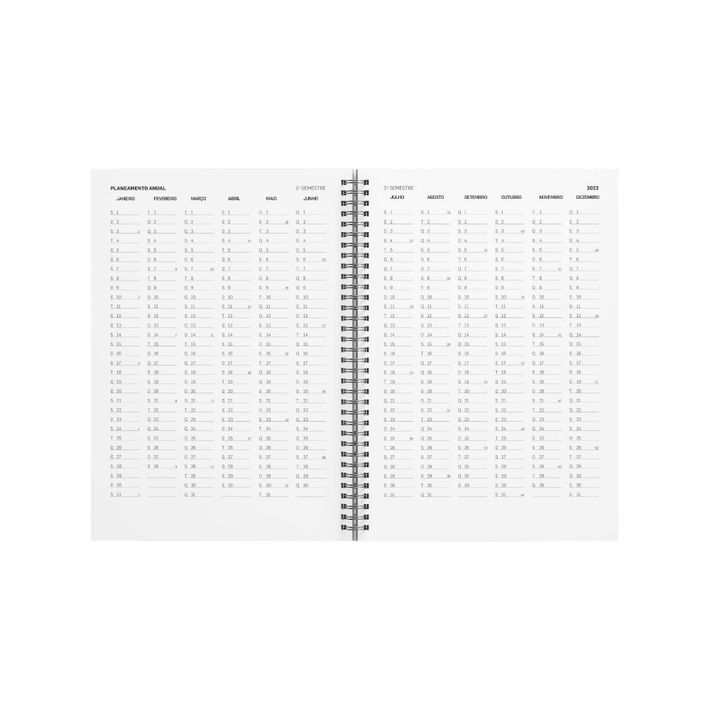 AGENDA DI�RIA A5 ESPIRAL CAPA PP PERSONALIZ�VEL