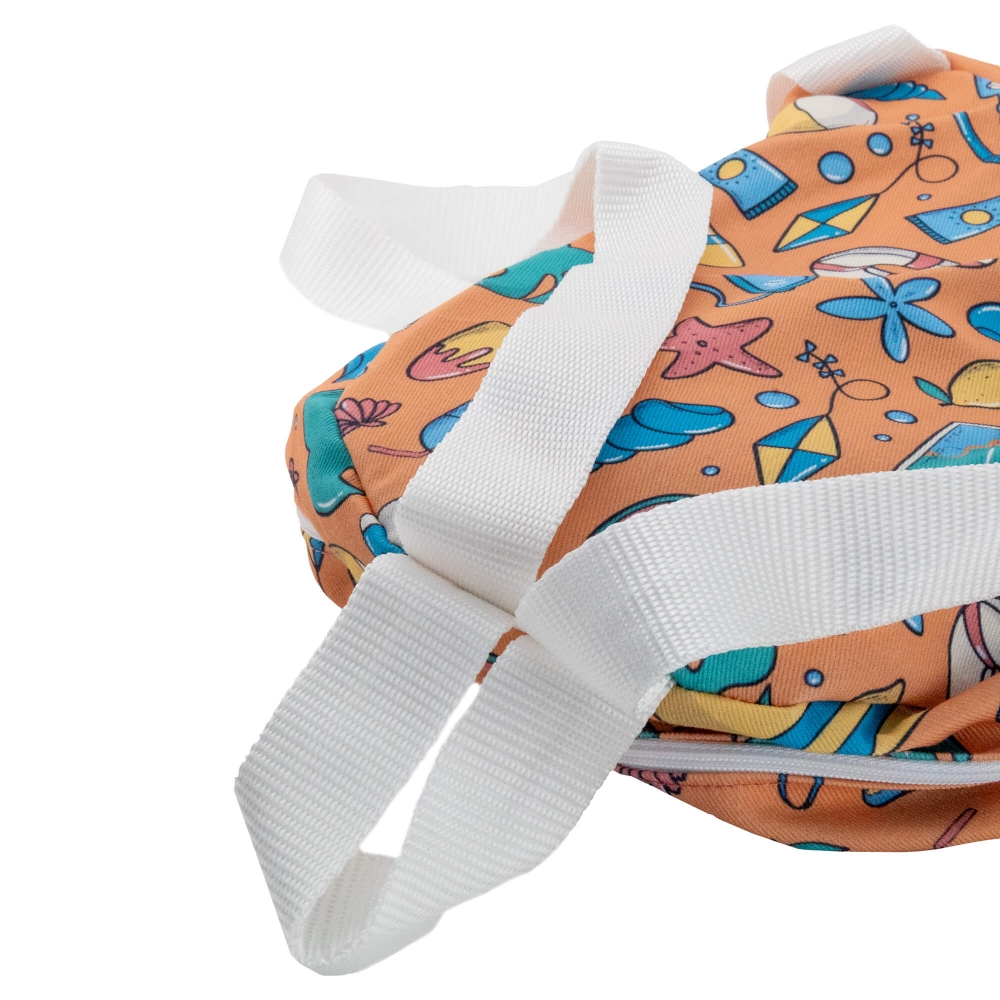 MOCHILA PEQUENA EM ALGOD�O PERSONALIZ�VEL