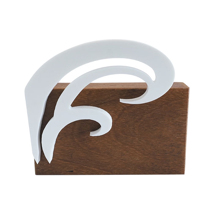 TROF�U MADEIRA E ACR�LICO 20X10CM GRAVA��O LASER PERSONALIZ�