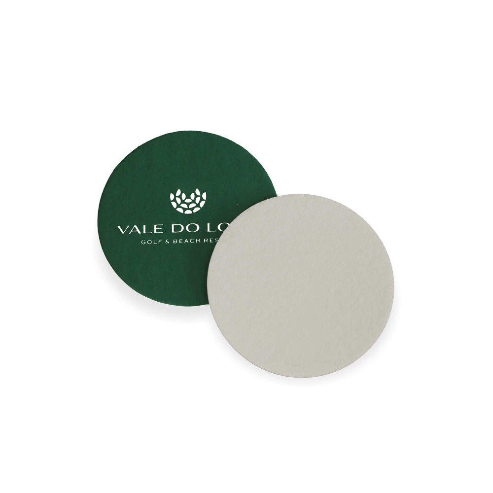BASE DE COPO CART�O 8CM UMA COR 1 LADO