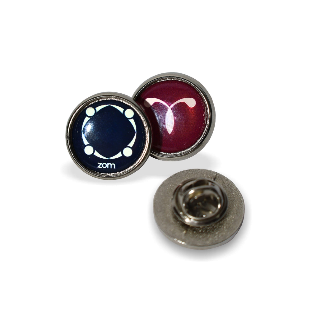 PIN PRATA REDONDOS 18MM PERSONALIZ�VEL
