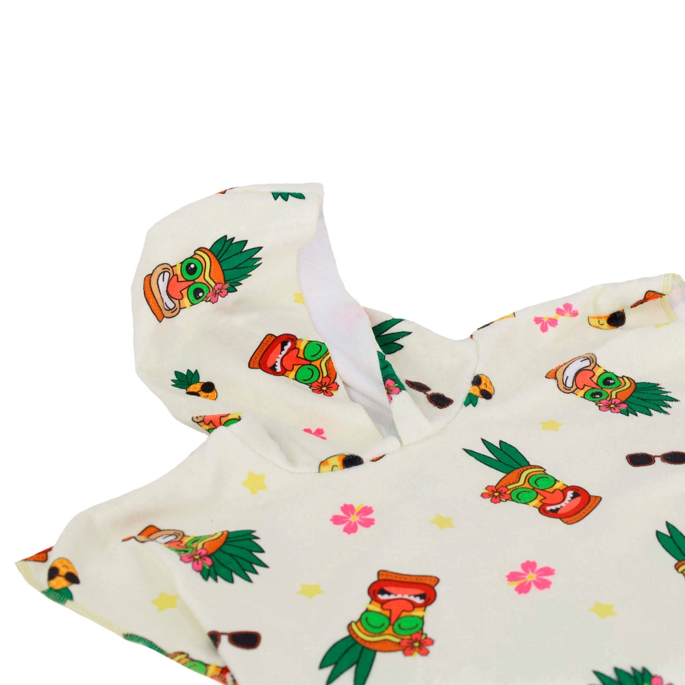 PONCHO EM TECIDO TOALHA PARA CRIAN�A PERSONALIZ�VEL