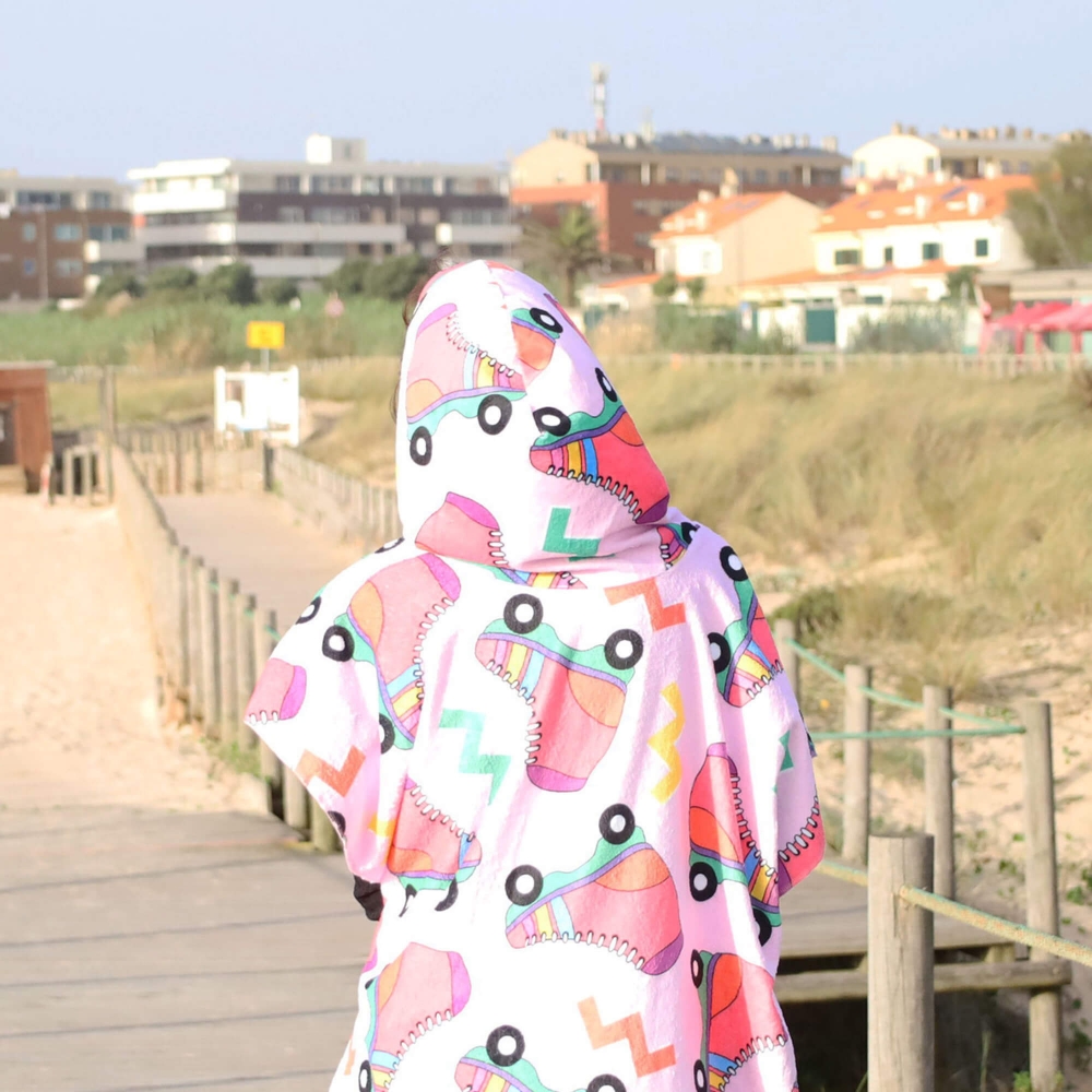 CUSTOMIZABLE ADULT TOWEL FABRIC PONCHO