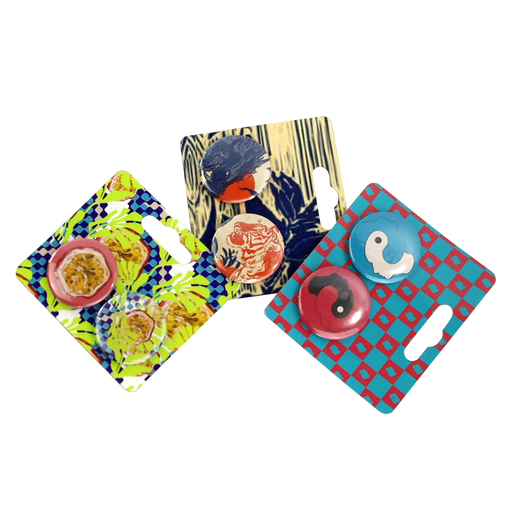 CARTELA C/ 2 BADGES 38MM PERSONALIZ�VEL