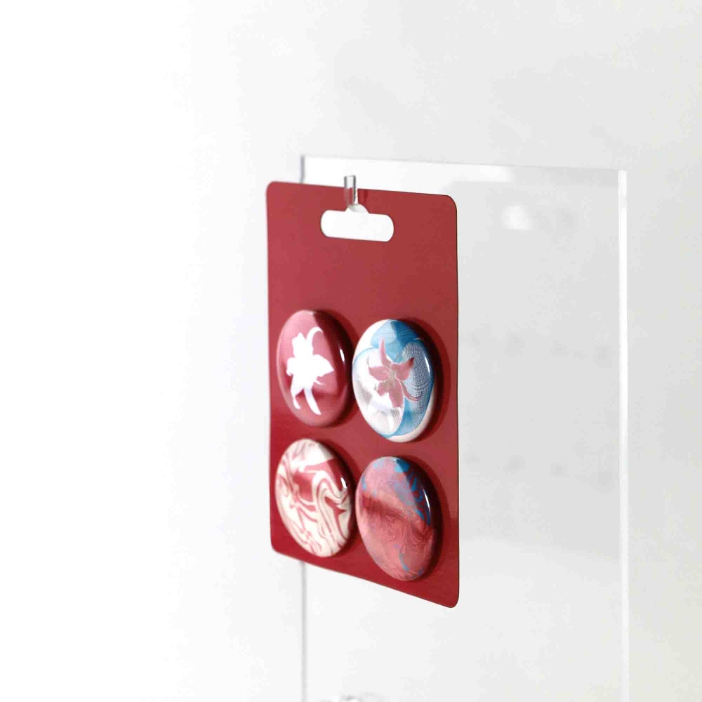 CARTELA C/ 4 BADGES 38MM PERSONALIZ�VEL